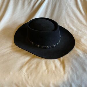 Black Western Cowboy Hat with Concho Band